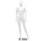 White 5.8 Feet Full Body Female Mannequin Egghead Manikin with Metal Stand
